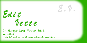 edit vette business card
